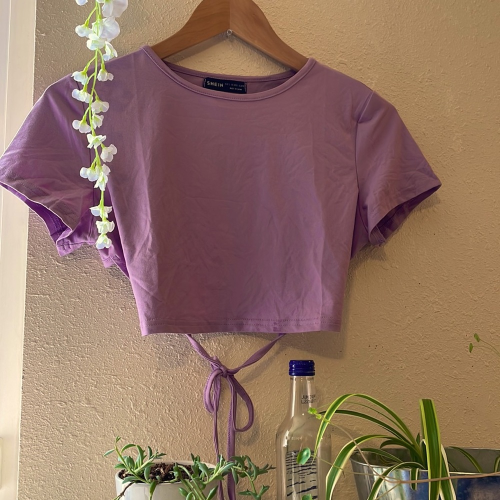 Open back crop top!